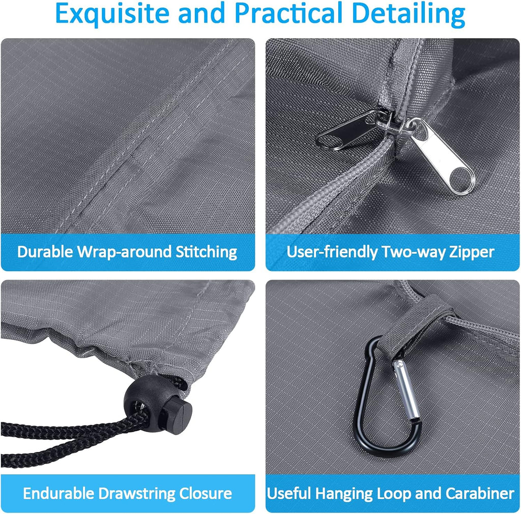 GOGOODA Travel Laundry Bags with Drawstring Closure XL Large with Handle