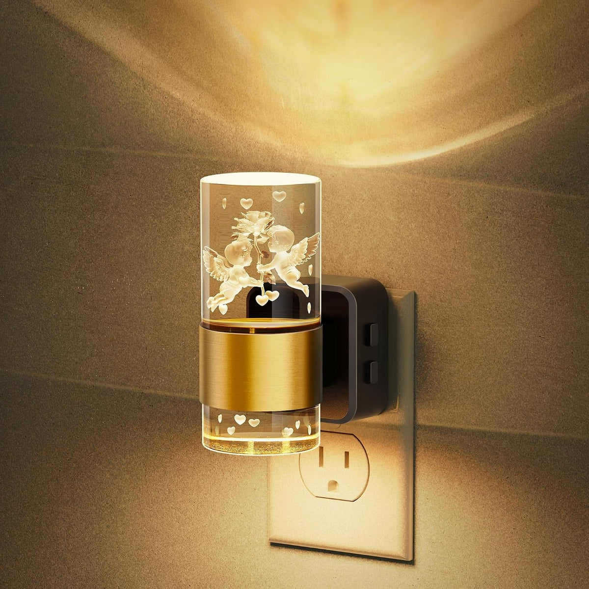 JandCase Night Lights Plug into Wall, Angel Night Light