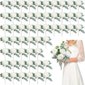 50Pcs Artificial Peonies Flowers Bulk, 4’’ - White