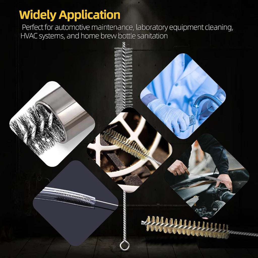 Wire Brushes for Cleaning,Parts Cleaning Brush,Pipe Cleaner Brush