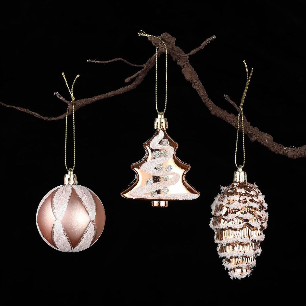 Mr. Pen- Assorted Christmas Tree Ornaments Set, 77 pcs