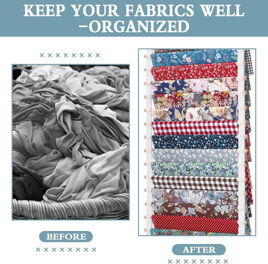 Sewing Room Hanging Wall Fabric Organizer, 16.5 Inch