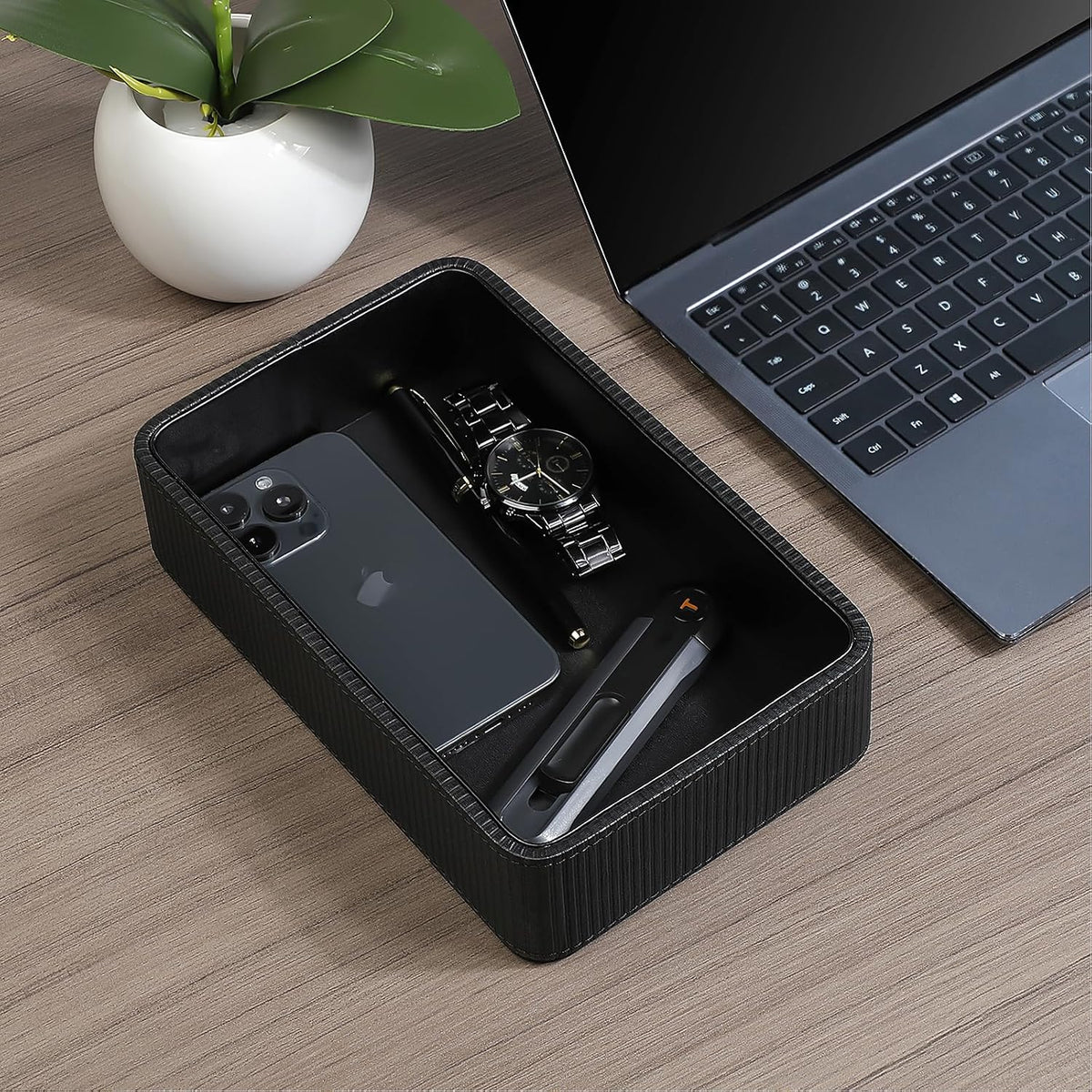 Small Valet Tray Key Bowl Nightstand Organizer Bedside CatchallTray