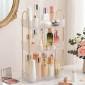 Aveniee Bathroom Counter Organizer, 3 Tier Perfume Skin Care Countertop Storage Shelf, Vanity Makeup Tray for Cosmetic Skincare Lotion,Clear