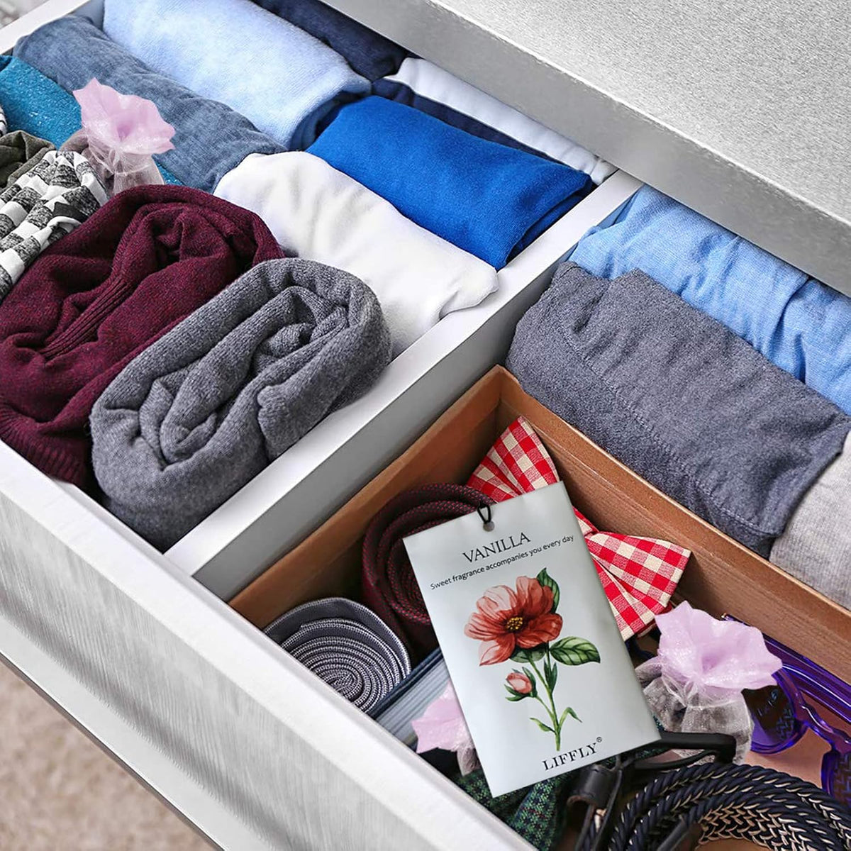 14 Packs Scented Sachets Bags fit Drawers and Closets 14 Scent Gift Box
