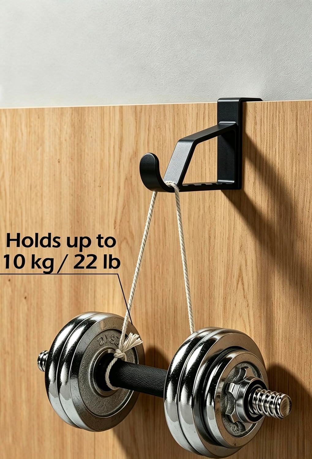 NewTalent 2pcs Over the Door Hanger Holder, 2 Pack Over The Door Hooks for Hangers, Door Hanger Hooks, Storage Organizers