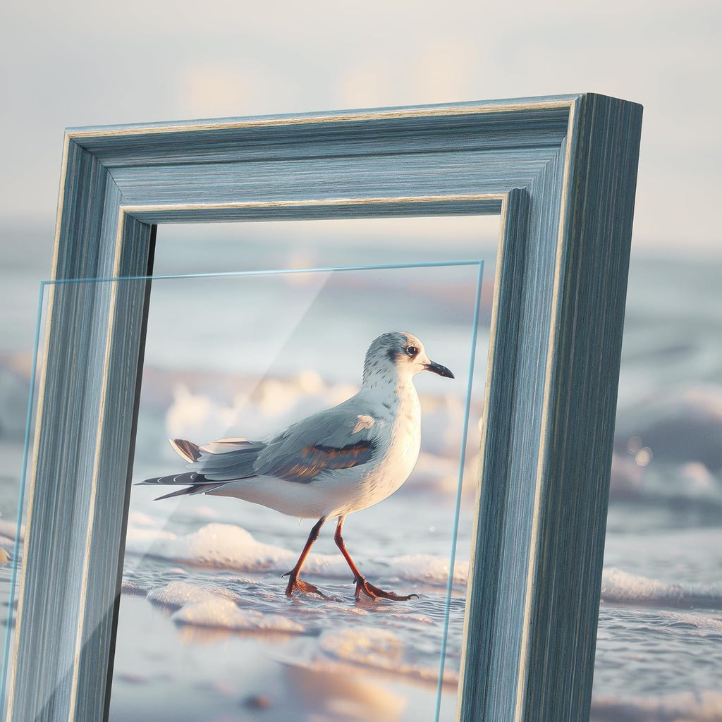 Afuly 5x7 Blue Picture Frame Vintage Coastal Photo Frame