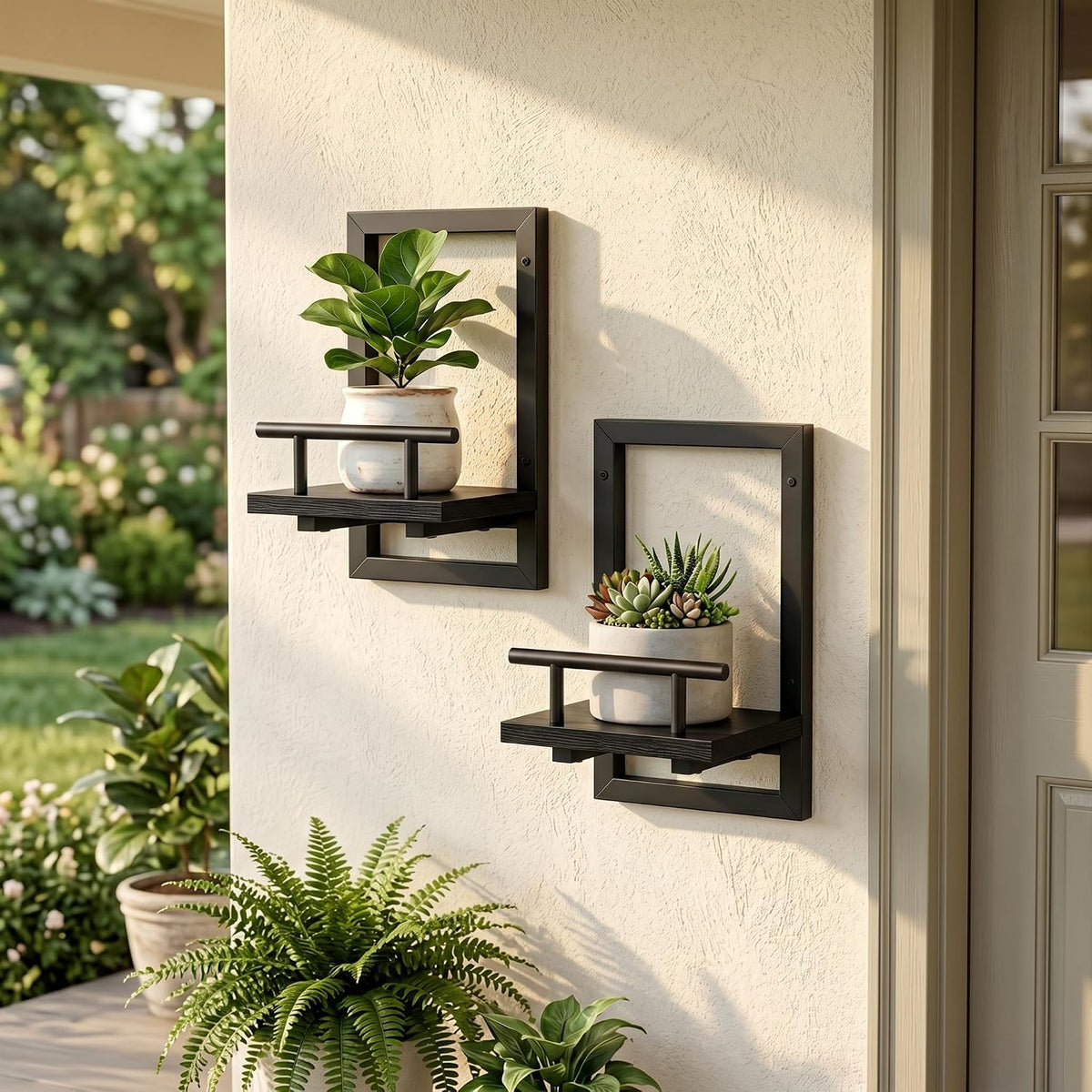 Sbosbo Floating Shelves for Wall Plant Shelf Indoor Wall Mounted Shelves