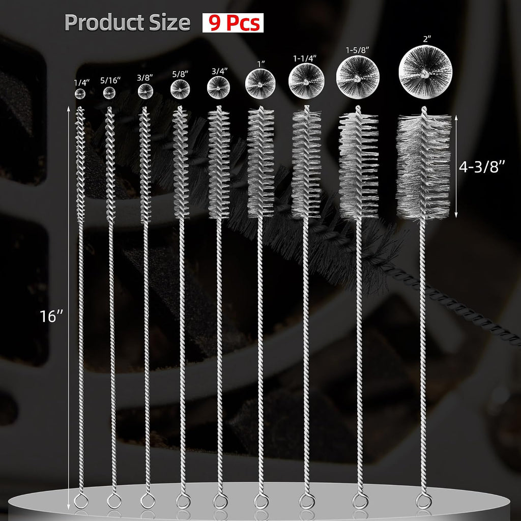 16 Inch Extra Long Pipe Cleaning Brush Set