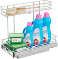 Under Sink Organizer 9" W X19 D, Pull Out Cabinet Organizer 2 Tier