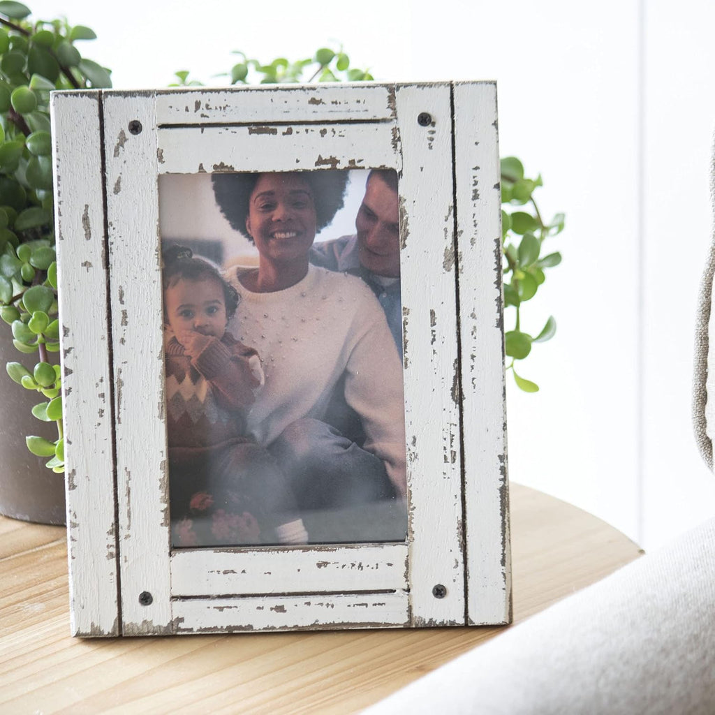 Foreside Home & Garden FFRD06190 4X6 Heartland Photo Frame White