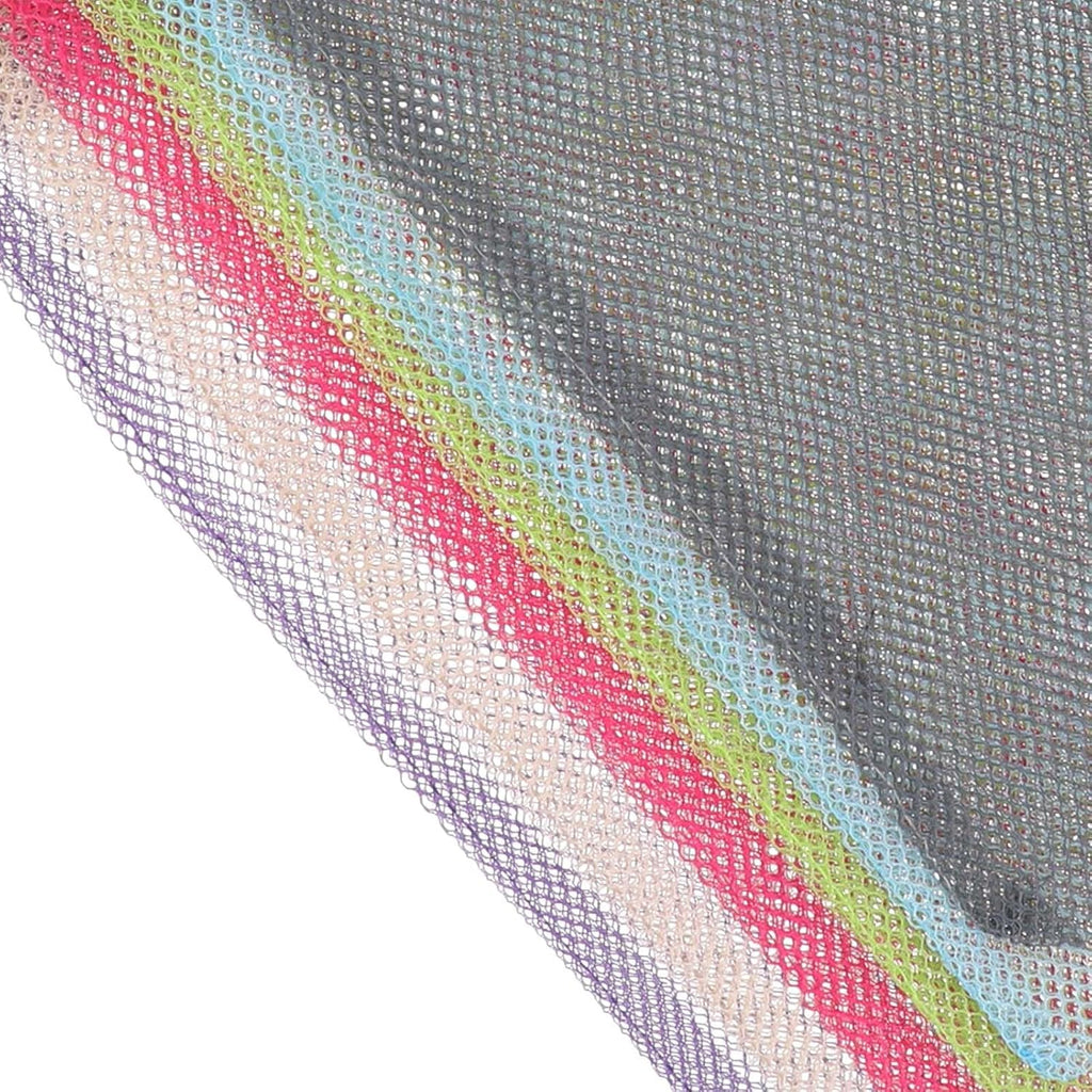 Hariendny 6 Pcs 11 x 15 Inch Nylon Mesh Drawstring Laundry Bags, Mesh Stuff Sacks with Cord Lock Closure, Breathable, Large Capacity, Multicolor for Travel, Gym, Home
