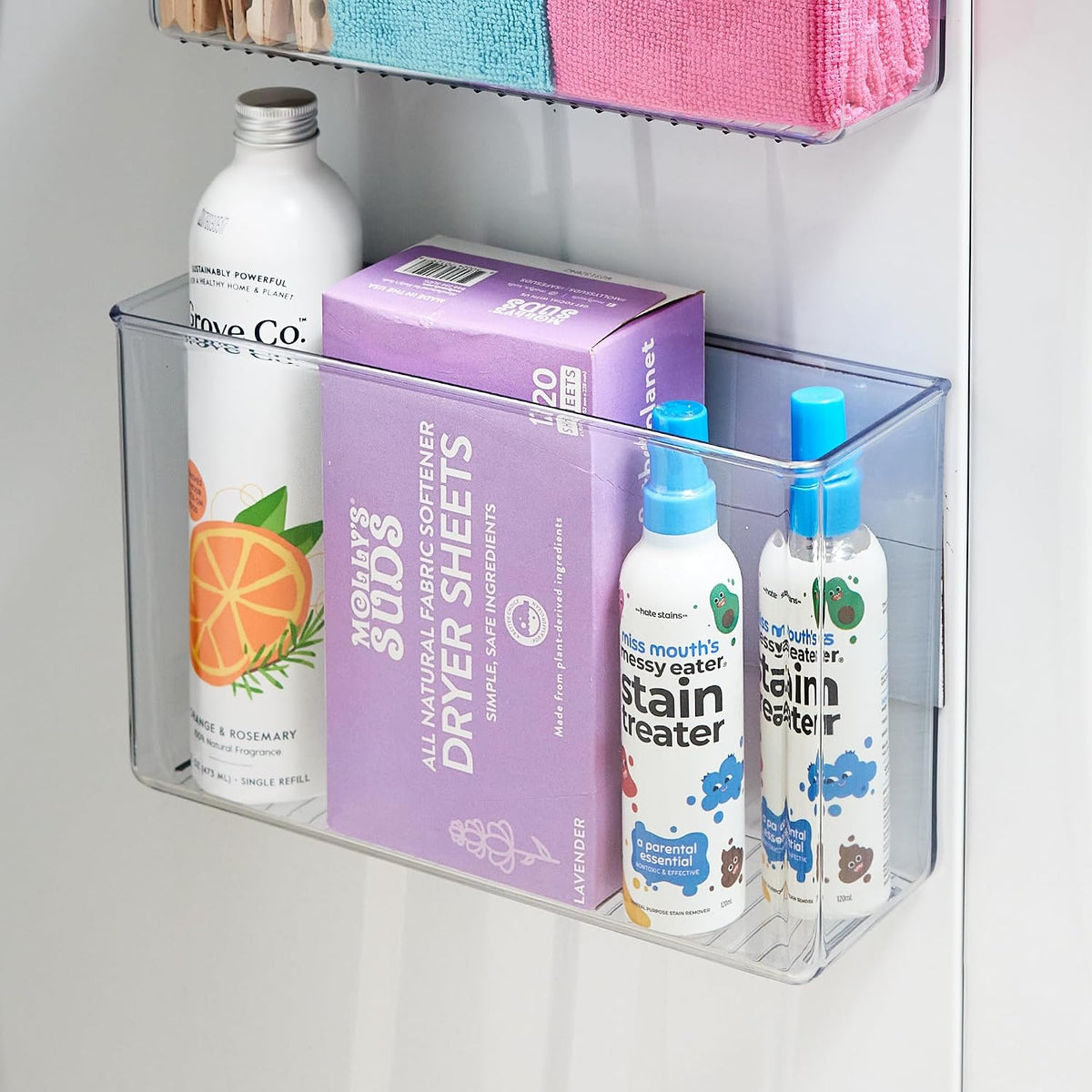 iDesign Adhesive Organizer Bin - Clear