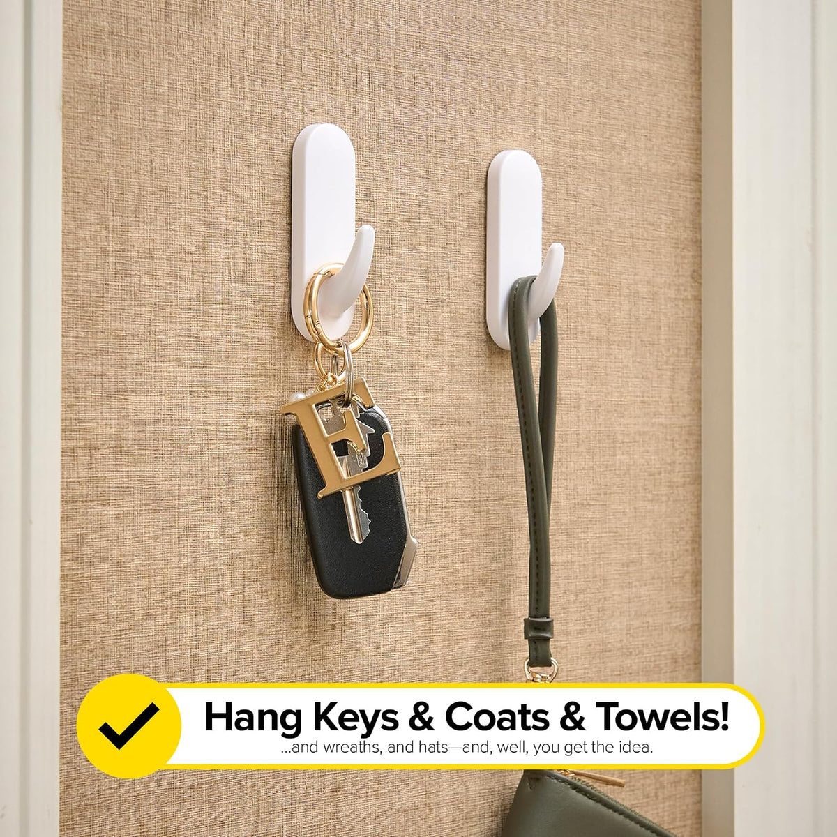 Wrap-It Storage Handy Hooks - The Fin Medium 10 Pack (White)