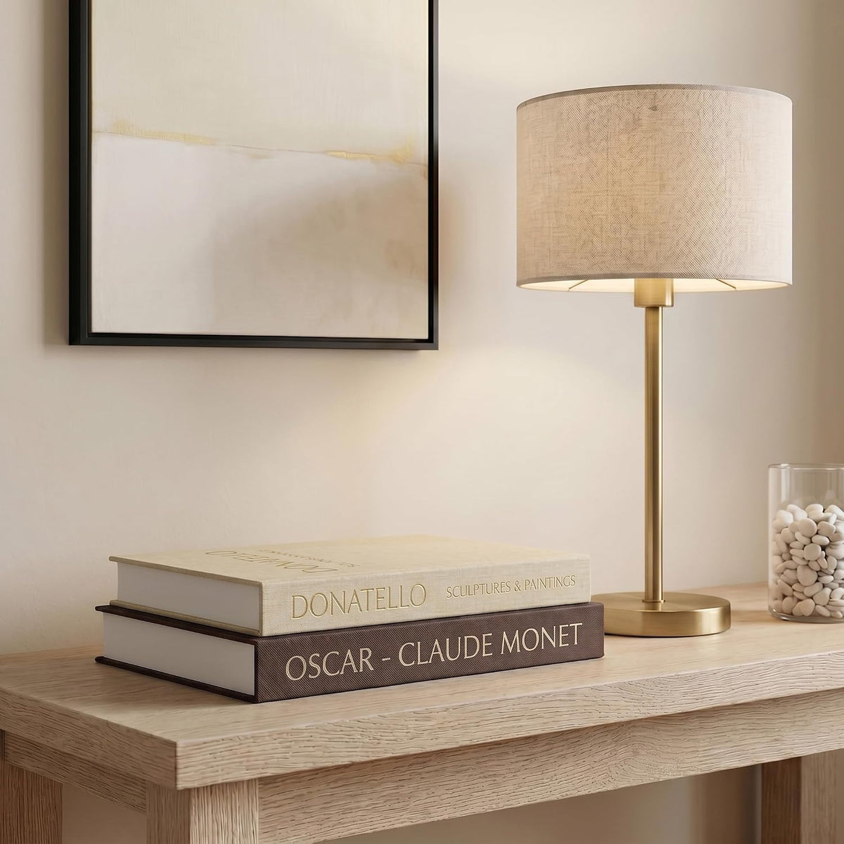 Decorative Faux Books for Home Decor, Set of 2, Black - Beige