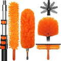 20 Foot High Dusters for Cleaning with 3-12 Foot Heavy Duty Extension Pole