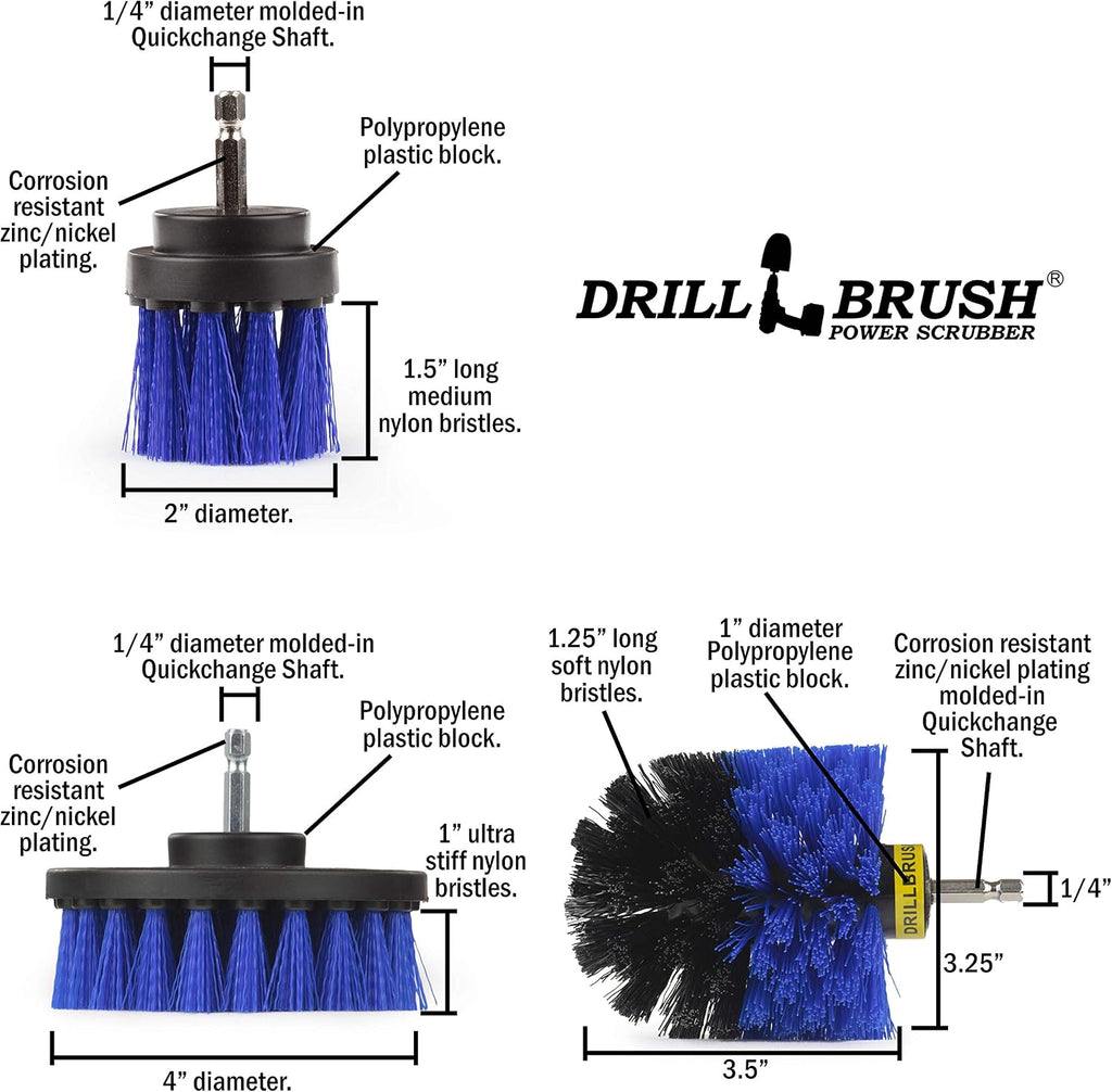 Drill Brush - Drill Brush Attachment - Drill Brush Power Scrubber