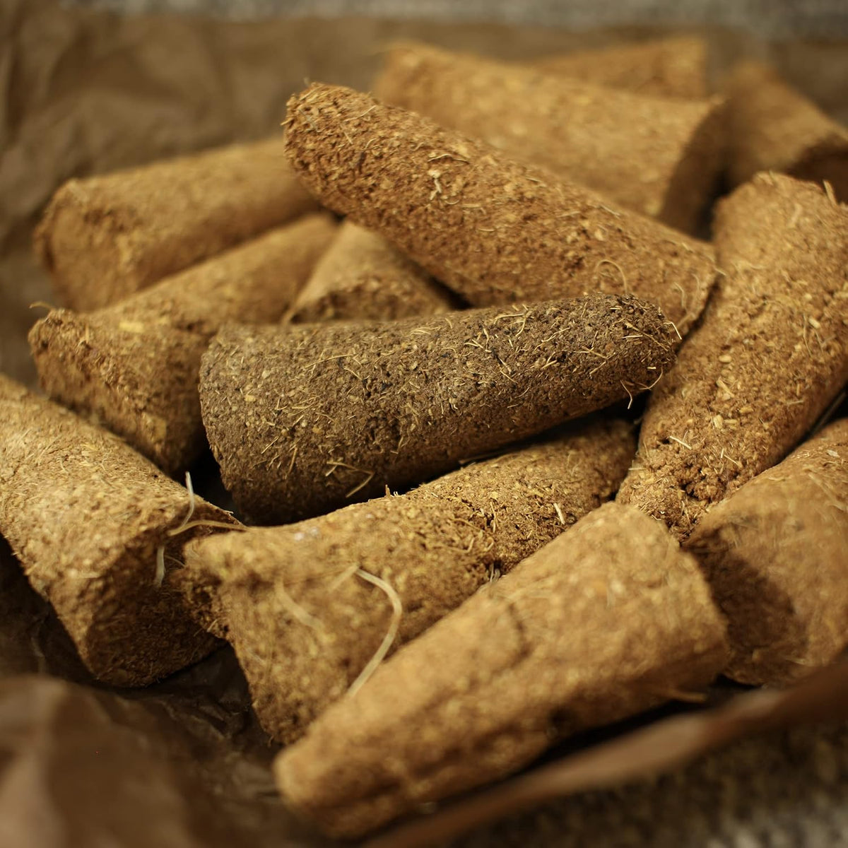 Prabhuji's Gifts Palo Santo Incense Cones - Traditional - Handmade Natural Incense Cones - Palo Santo Cones - Spiritual Incense - Holy Wood Incense - Power & Purification - (6 Cones)