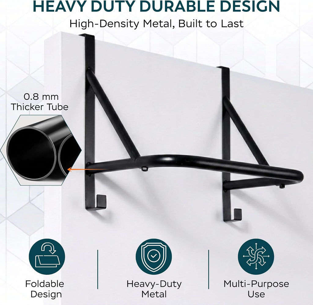 Over the Door Hooks, Heavy Duty Door Hanger Rack with 4 Hooks
