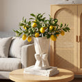 Relexome Fully Glazed White Ceramic Bow Vase 9.64 in Unique Cute Modern Decorative Bouquet Flower Vases for Home Living Room Table Summer Decor Women Gifts