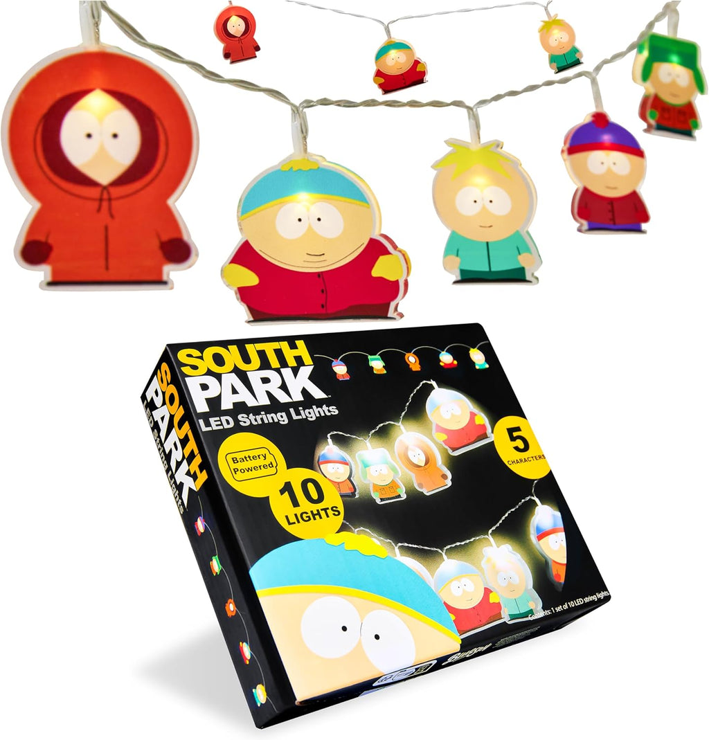 South Park LED String Lights, 5.4 ft Battery Operated Indoor Fairy Lights for Bedroom, Wall Decor, Home, Room Decor Gifts