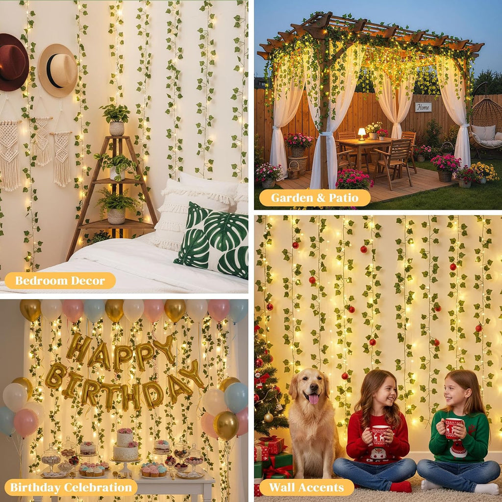 DomeStar Vine Lights, 300 LED Vines with Fairy Lights with Remote, Ambient