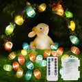 suddus Easter Eggs Decor Lights,12.8ft 40LED Multi Color Small Fairy Lights with Remote, Easter Lights String Battery Operated for Table Indoor Home Wreaths Mantels Outdoor Tree Garden Decoration
