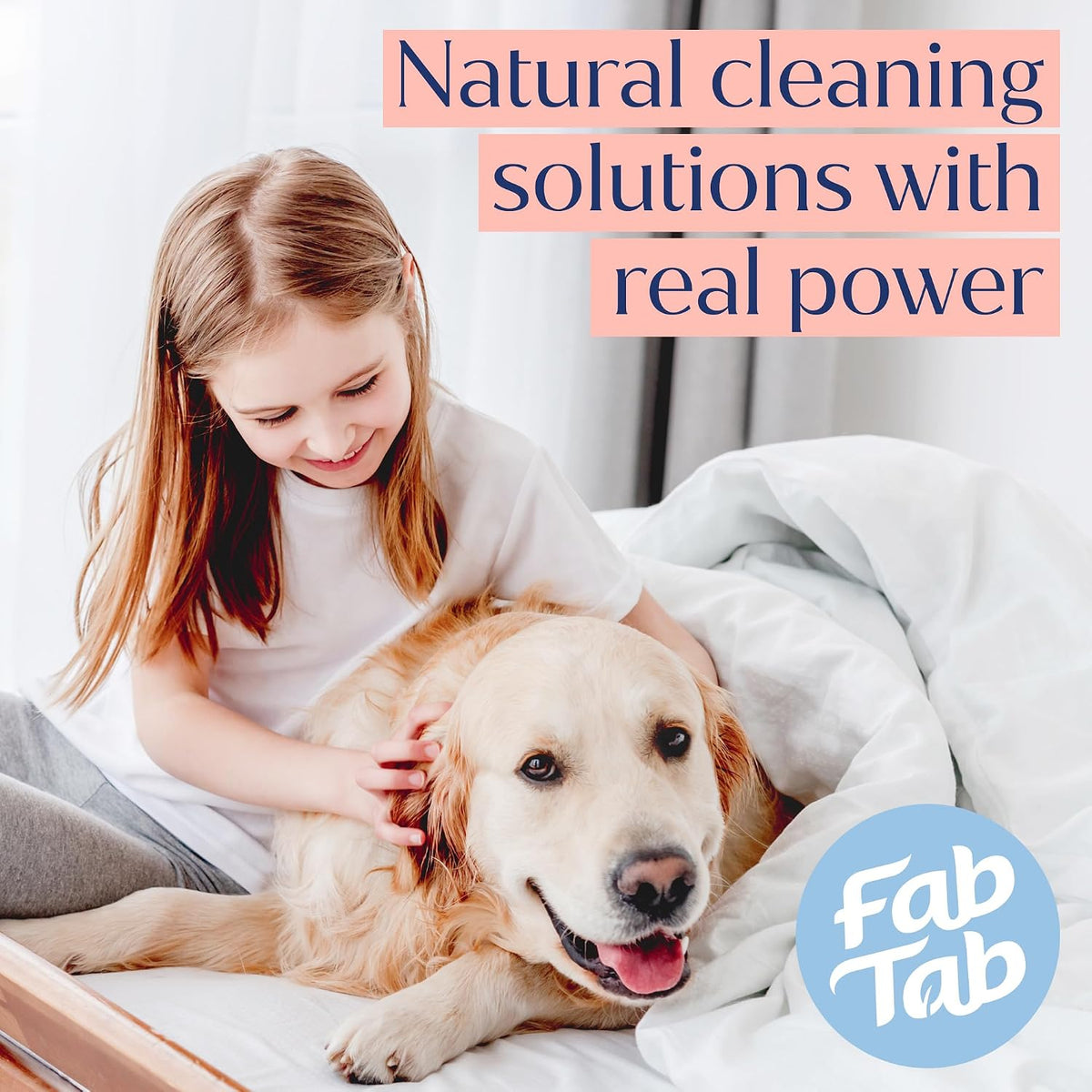 Fab Tab Coconut Cellulose Sponges - Non-Scratch Kitchen Cleaning, 12 Pack