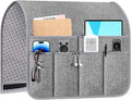 Remote Control Holder,Sofa Armrest Organizer,33.1" x 18.5" (Grey)