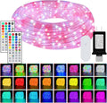 100ft Rope Lights for Outside, IP68 Waterproof Dimmable Outdoor String Lights with 2 Rmote 25 Colors 149 Modes, RGB Warm White Twincle &Chasing LED Fairy Light Strip for Christmas Decor Indoor Bedroom