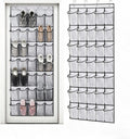 Meolsaek 35 Large Mesh Pockets Over the Door Shoe Organizer, White