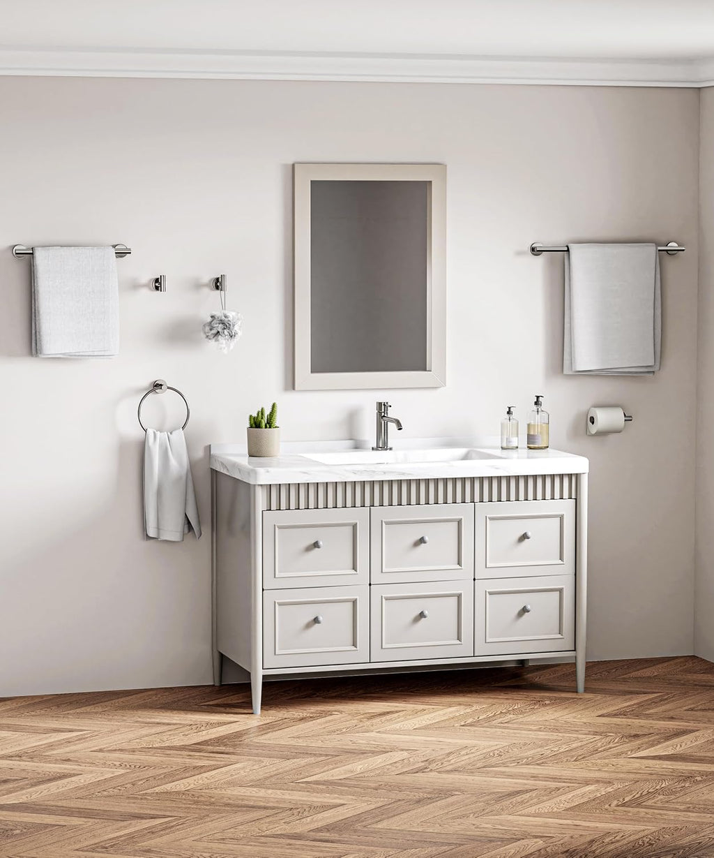 12 Pcs Brushed Nickel Bathroom Hardware Accessories Set