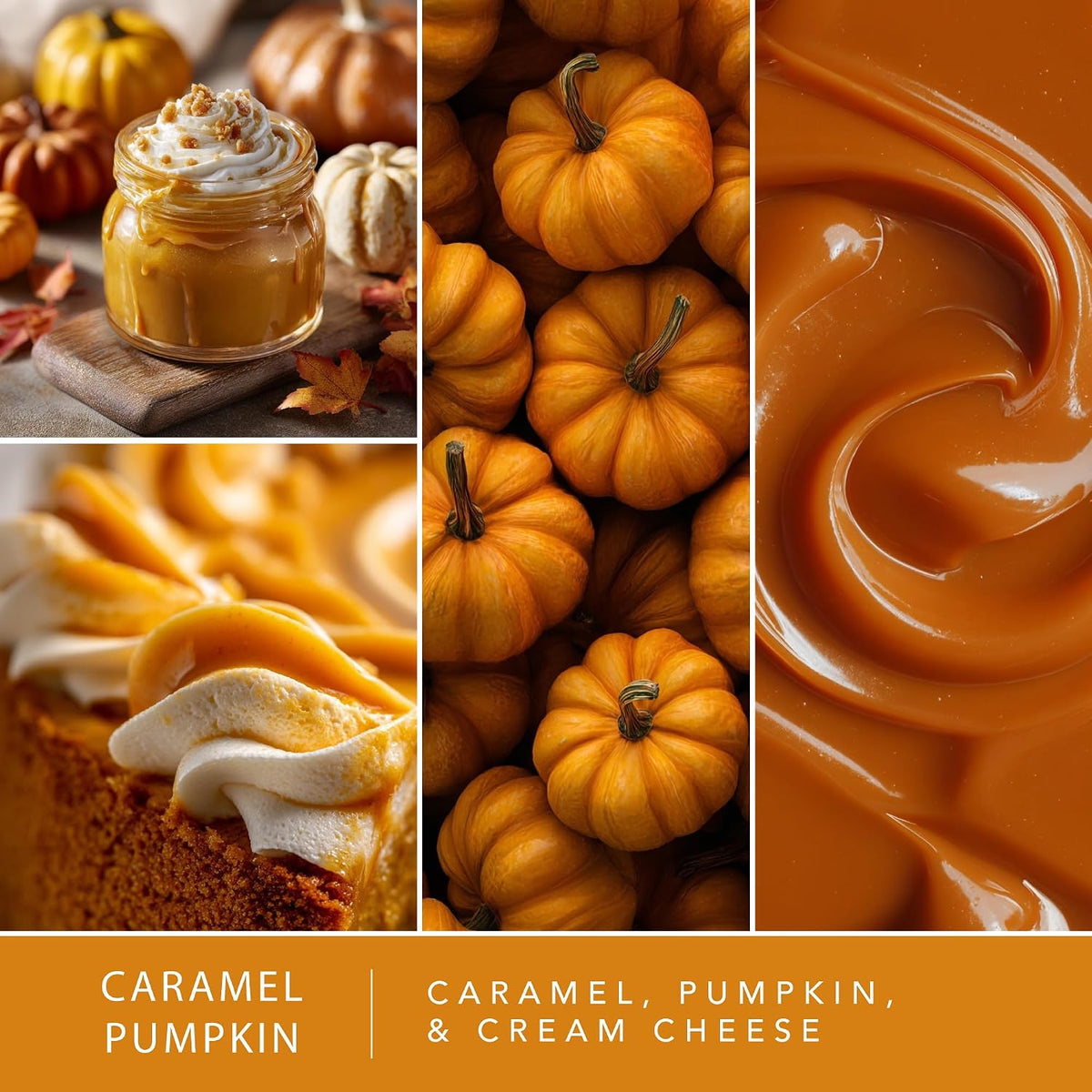 Scentsationals Fall Wax Melts Pumpkin Party 4pk – Long Lasting, Strong Scent Melts for Warmers, Includes Pumpkin Spice with Apple Muffins, Marshmallow, and Caramel, 10oz (24 Cubes)