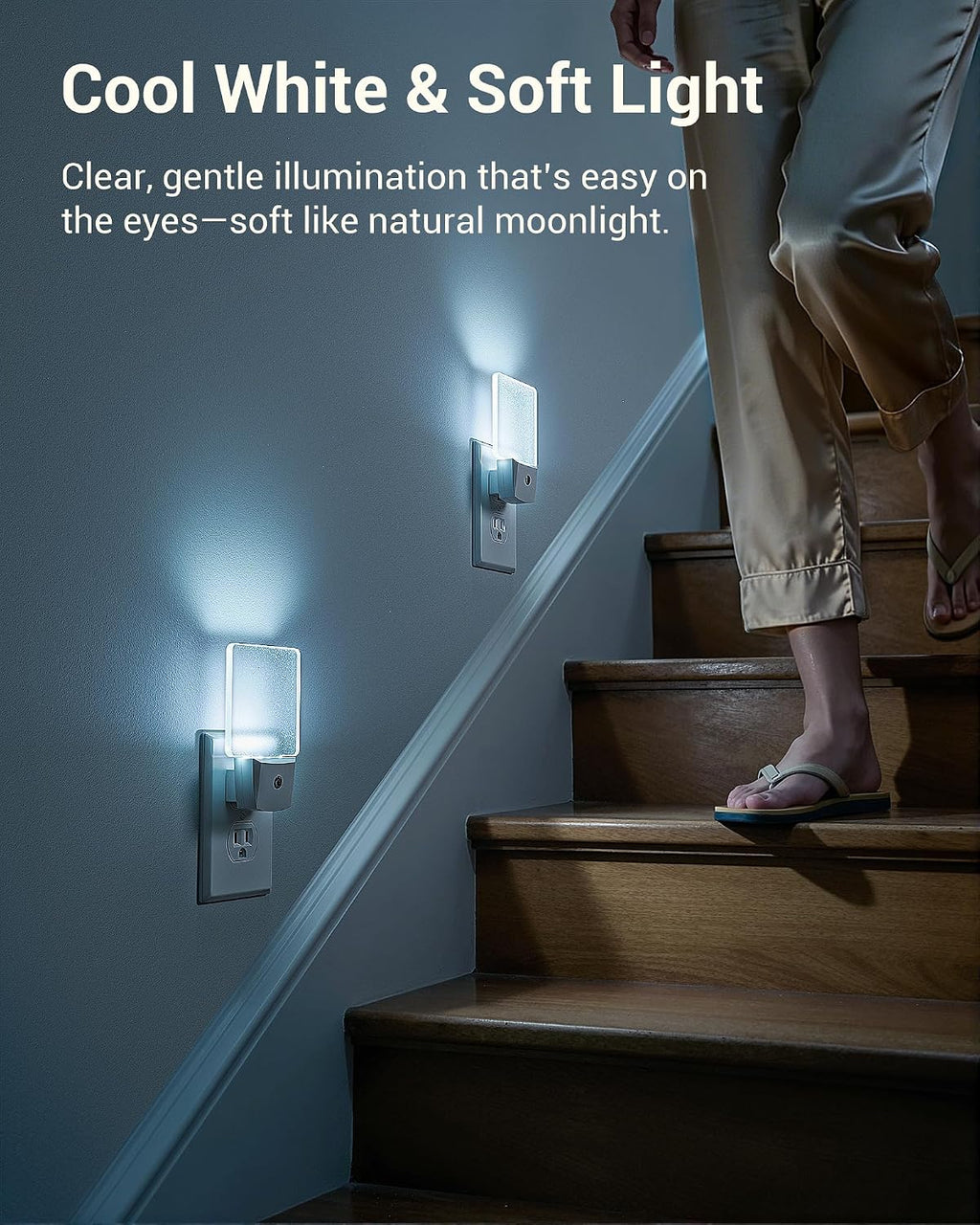 DEWENWILS Night Lights Plug into Wall, Plug in LED Night Lights 4 Pack