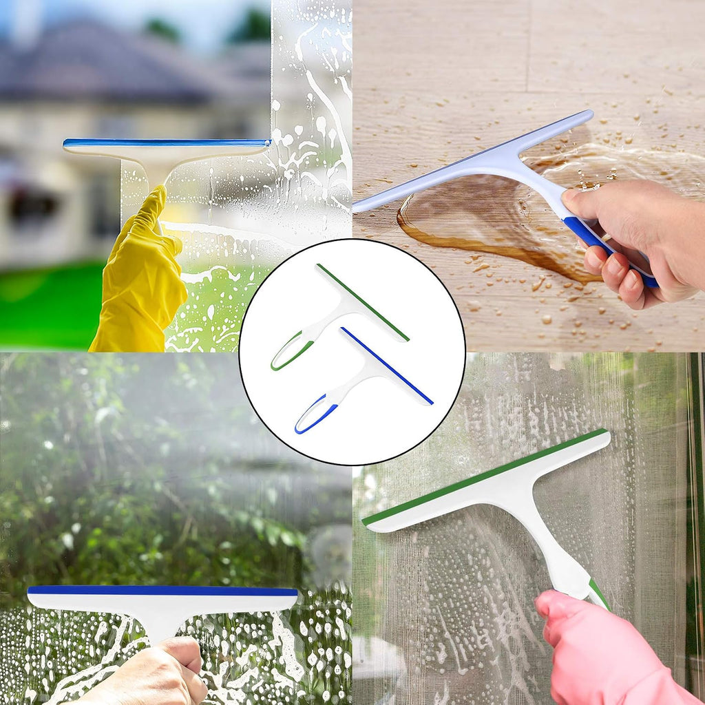 10 Pcs Shower Squeegee for Shower Glass Doors,Glass Wiper,Silicone Squeegee