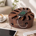 Acacia Wood Cable Management Box, Wooden Hider & Organizer for Power Strip