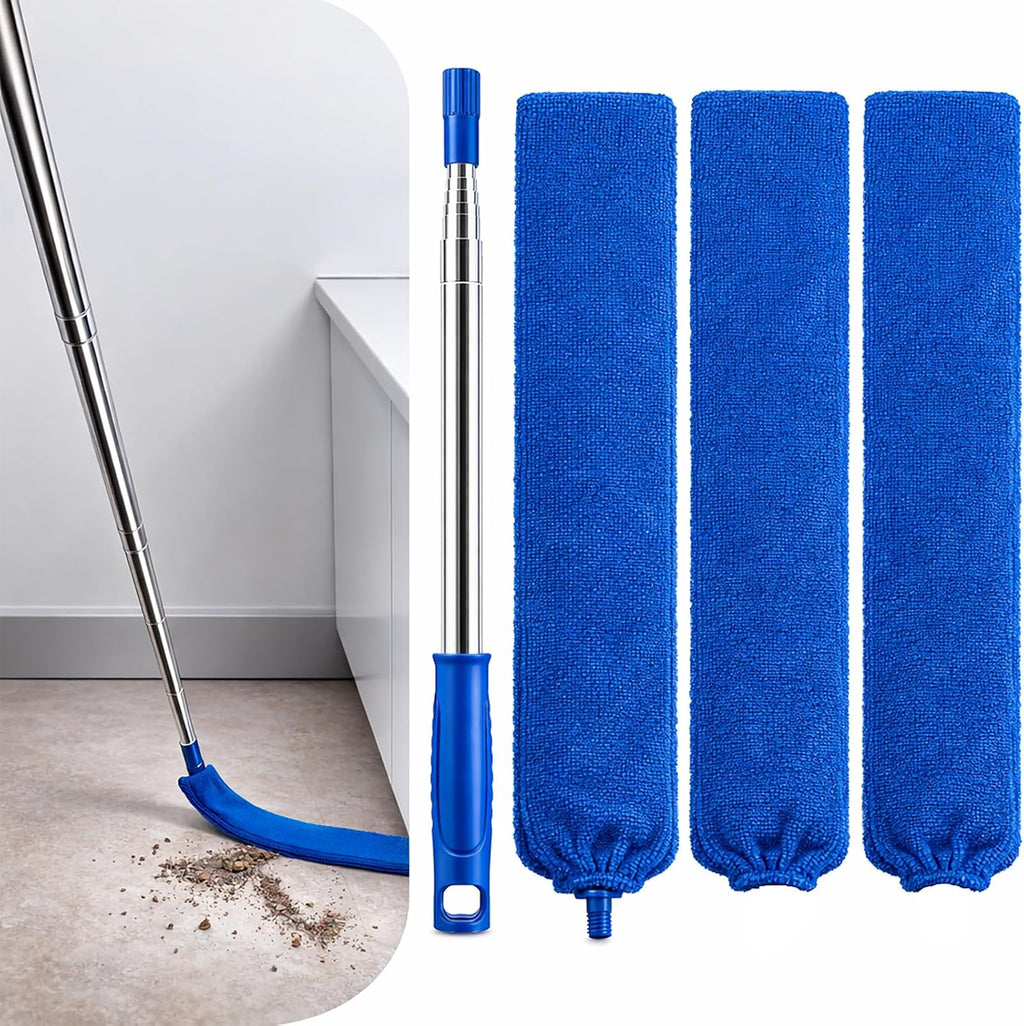 Retractable Gap Dust Cleaner with Extension Pole & 3 Microfiber Cloths