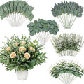 100 Pcs Artificial Mixed Eucalyptus Stems, Faux Greenery Stems for Decor