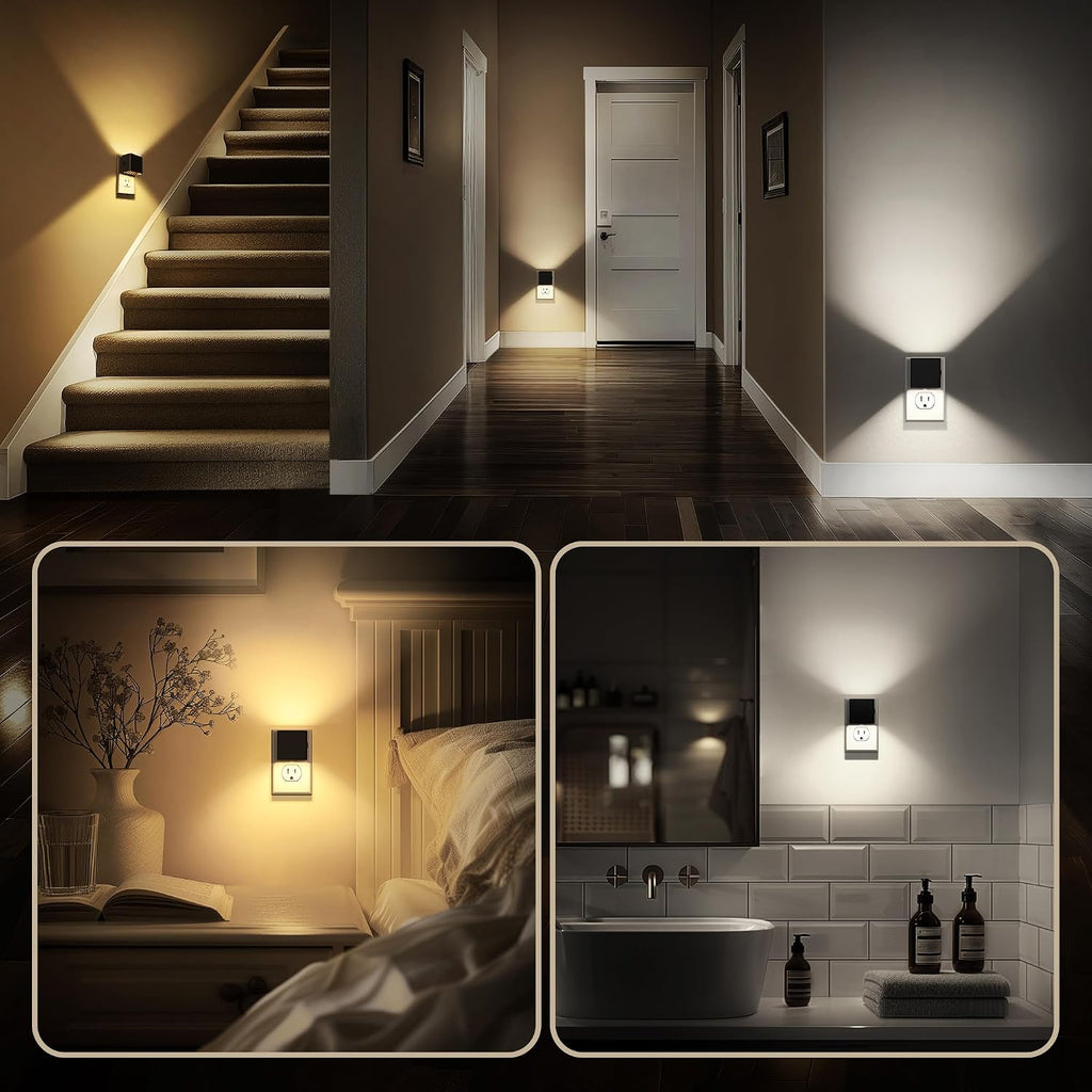 DORESshop Night Lights Plug into Wall,[2 Pack] Plug in Night Light,3CCT