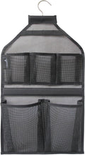MISSLO Bathroom Shower Organizer Mesh Hanging Shower Caddy with Rotatable Hanger (Black)