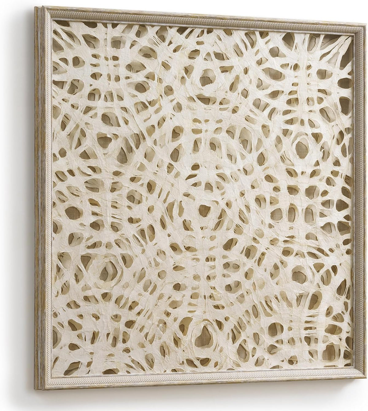 FOLKOR 24" Large Abstract Rice Paper Wall Art,3D Handmade Shadow Box Decor