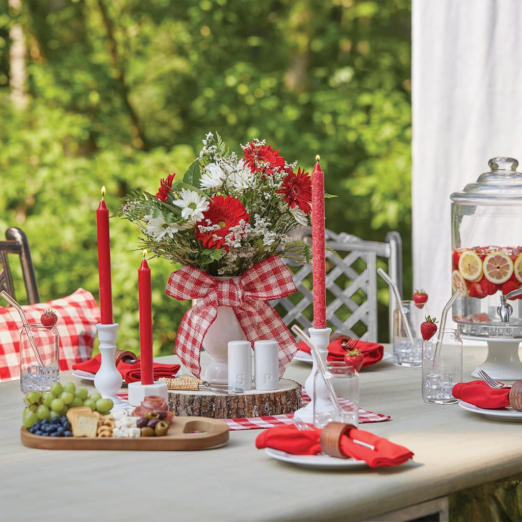 Root Candles 12-Count Unscented Timberline Arista Candles, 12-Inch, Red