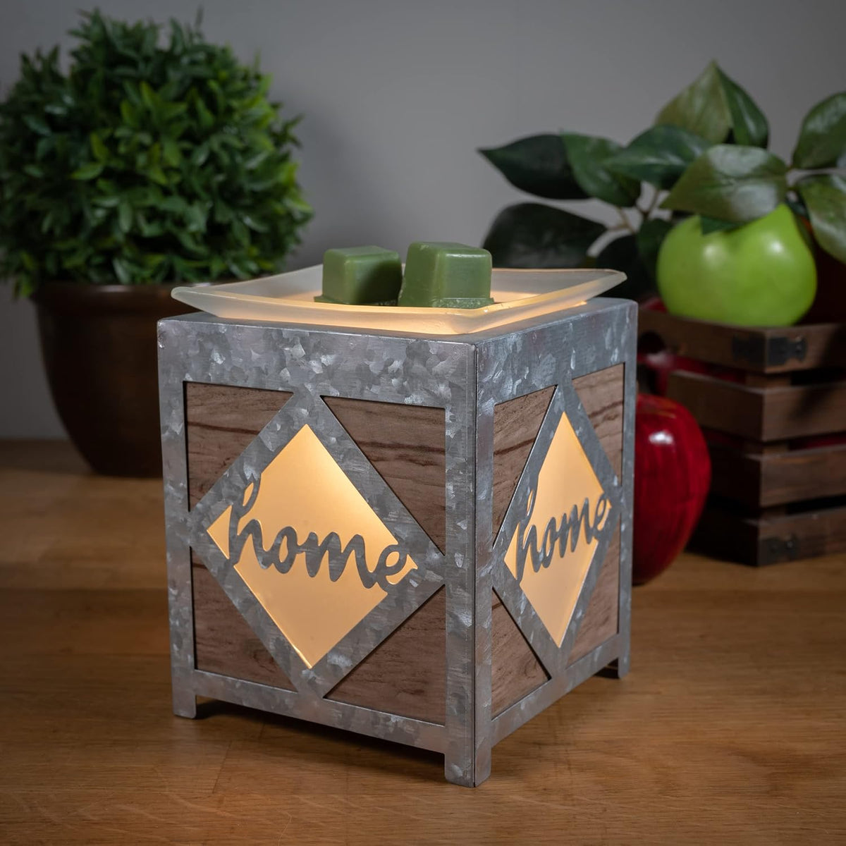 Scentsationals Wooded Home - Decorative Wax Warmer for Scented Wax Melts