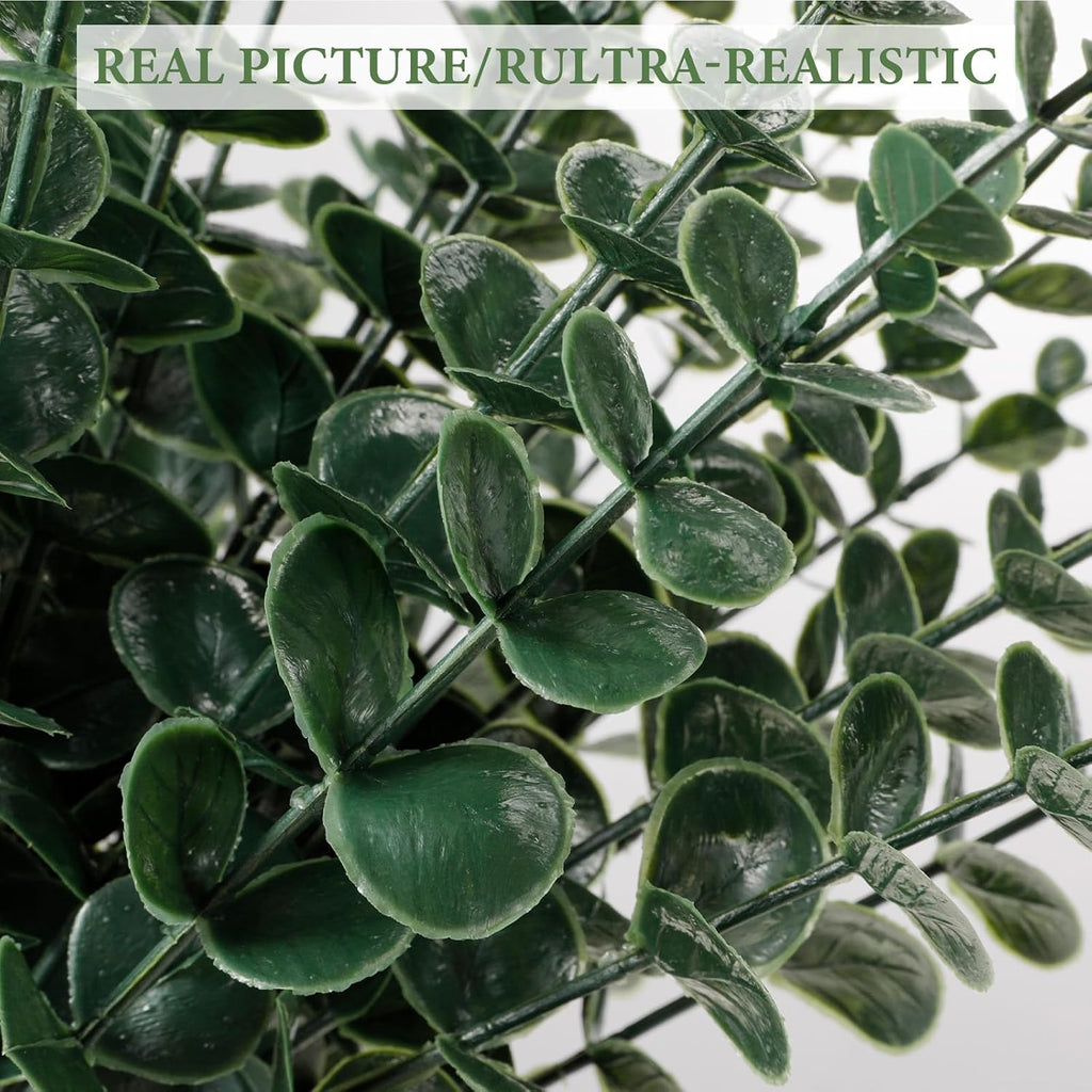 40 Pcs Artificial Eucalyptus Stems Faux Eucalyptus Plant Eucalyptus Leaves
