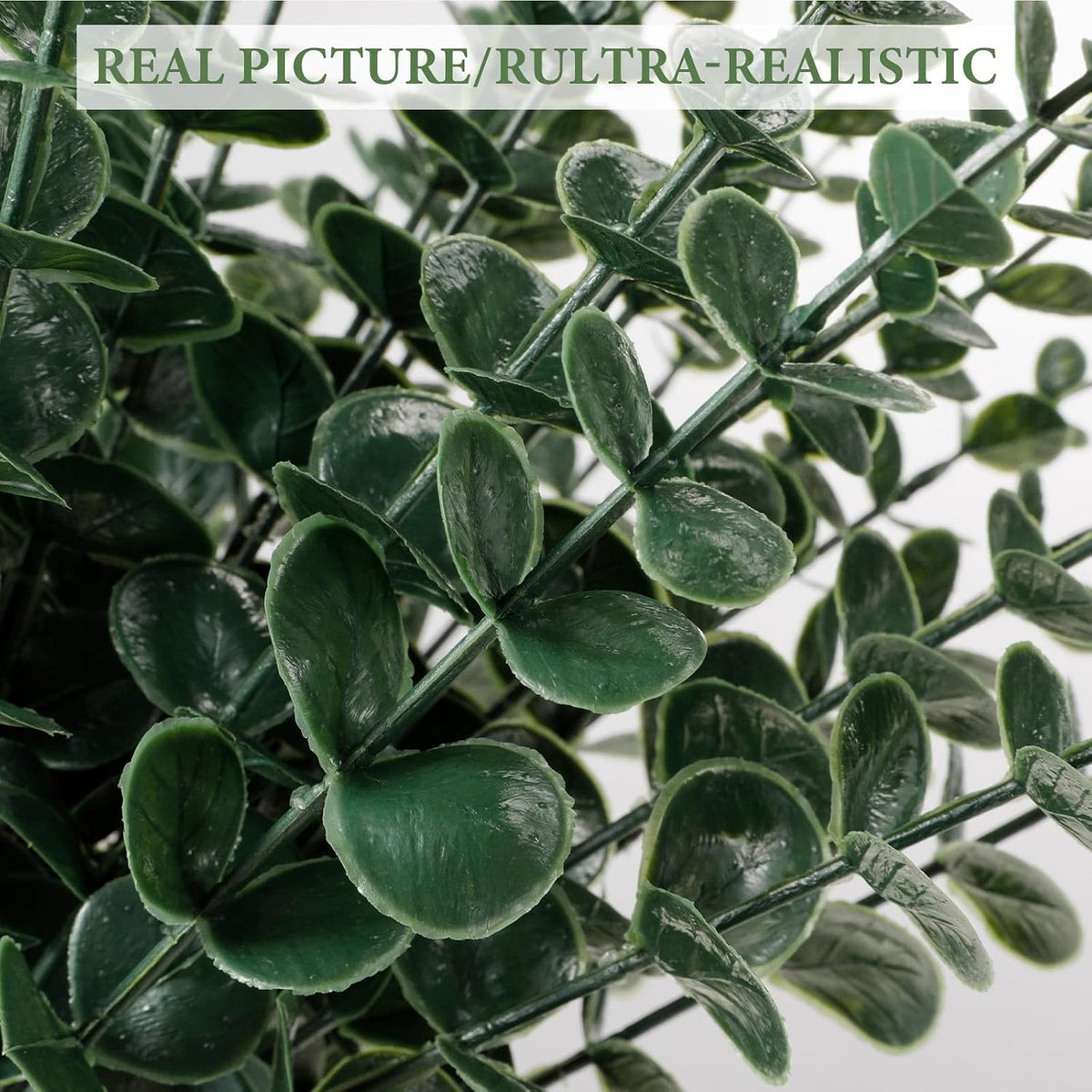 40 Pcs Artificial Eucalyptus Stems Faux Eucalyptus Plant Eucalyptus Leaves