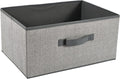 DAYARD Fabric Bins [1-Pack], Foldable Cube Baskets Storage Boxes for Shelves, Closet, Bookshelf, Nursery Organizer Containers (grey, medium)