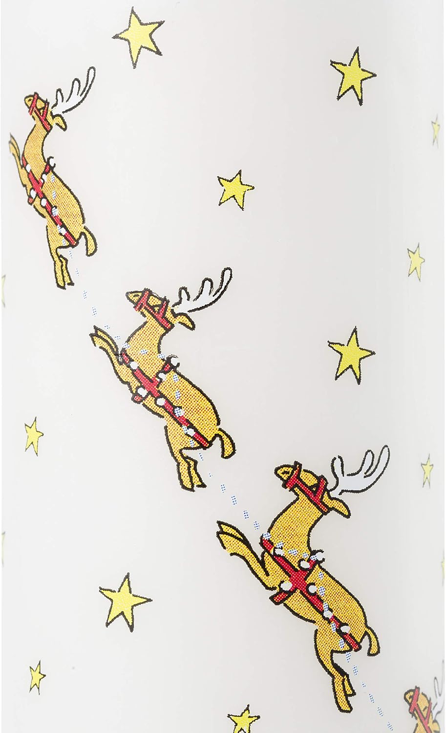 Alison Gardiner Santa's Sleigh Pillar Candle, 50hr Burn, Unscented