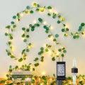 HEYFUNi 23FT Eucalyptus Garland with String Lights, Plug in
