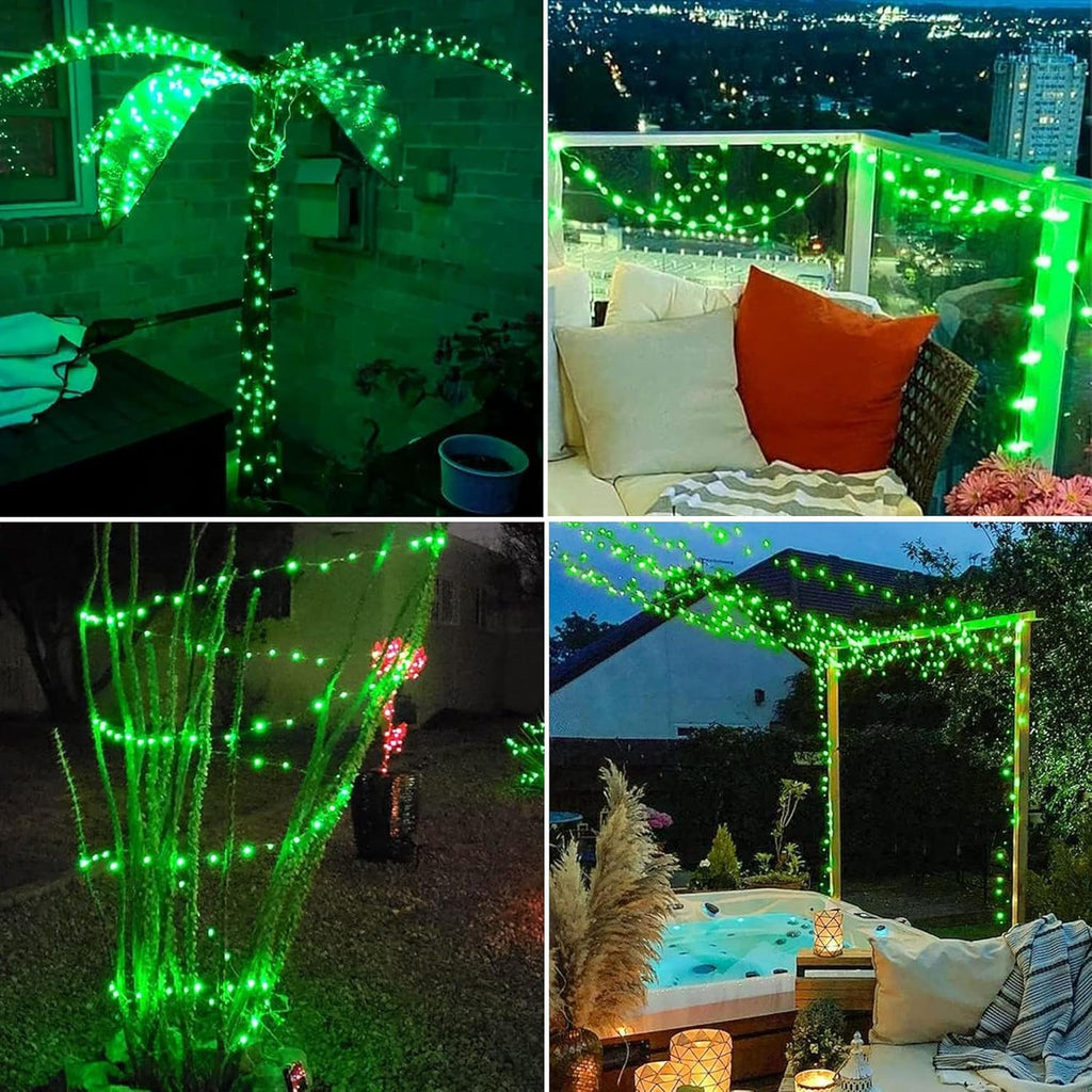 Joomer Fairy String Lights 33FT 100LED Plug in Fairy Lights Indoor, Green