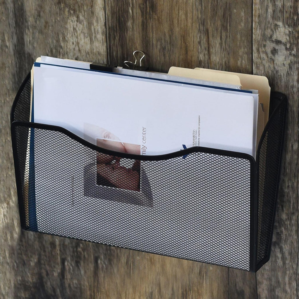 YBM HOME 2445vc Magazine Rack, Black